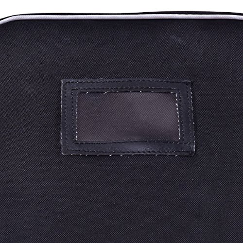 image for COLIBROX--Black Foldable Golf Bag Travel Cover with Wheel Lightweight 