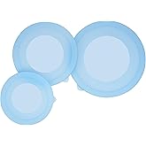 PUREKRA 3 Pack Silicone Replacement Lids for OXO 1.5-Quart, 3-Quart & 5-Quart Good Grips Stainless-Steel Mixing Bowls, See-Th