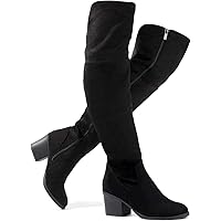 black thigh high boots amazon