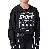 Shift MX by Fox Racing Youth White Label Dirt Bike MX Motocross Offroad &amp; ATV Jerseys - Bliss Black/White, YS