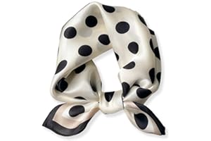 PoeticEHome 100% Mulberry Silk Neck Scarf 21"x21" Small Square Scarfs for Women Gift Packed