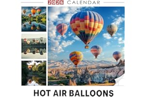 Hot Air Balloons 2026 Calendar: Colorful Flights Over Stunning Landscapes