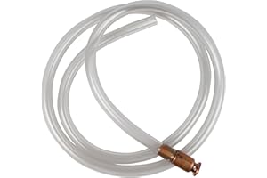 The Original Safety Siphon 6 Foot Hose For Gasoline And More - 1/2" Valve Siphon Pump - Use for Cars, Boats, Mowers - Self Priming Pump Transfers 3.5 Gallons per Minute - FDA Food Grade for Home Brews