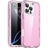 AICase for iPhone 16 Pro Max Case Clear 3 in 1 Heavy Duty Drop Protection Full Body Rugged Shockproof/Dust Proof 3-Layer Military Protective Tough Durable Cover for iPhone 16 Pro Max 6.9"_2