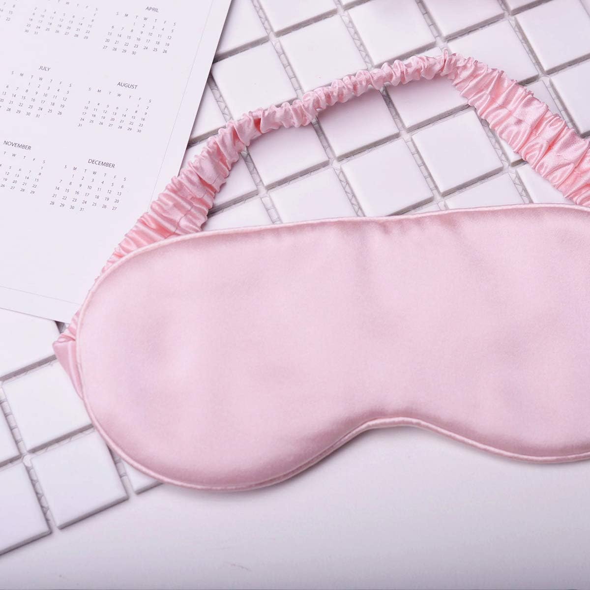 YANSER Luxury Silk Sleep Mask For Women 100% Mulberry Silk Eye Mask For Sleeping, Anti-Aging Skin Care, 6 Colors, Ultra Soft & Light, Comfortable, Travel Bag, Gift Package, Blindfold, Pink: Health & Personal Care