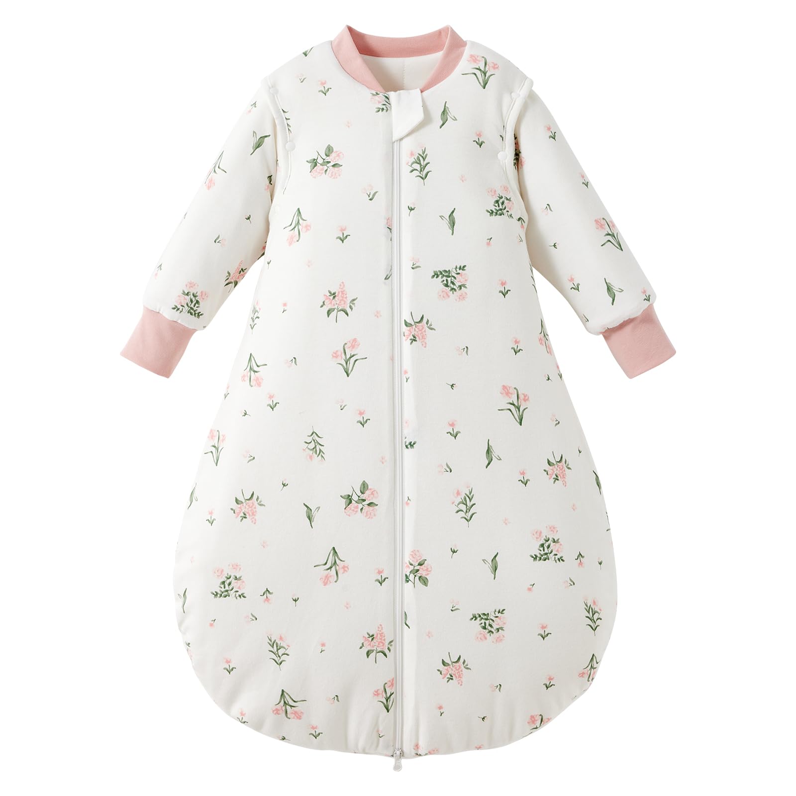 Photo 1 of Duomiaomiao 3.5 TOG Baby Sleep Sack Cotton Winter Long Sleeve Baby Wearable Blanket, Super Warm Quilted Comfy Toddler Sleeping Sack