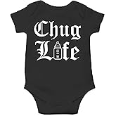 AW Fashions Chug Life Baby Bodysuit Funny, Cute, and Comfortable Infant Apparel - Trendy Newborn Clothing