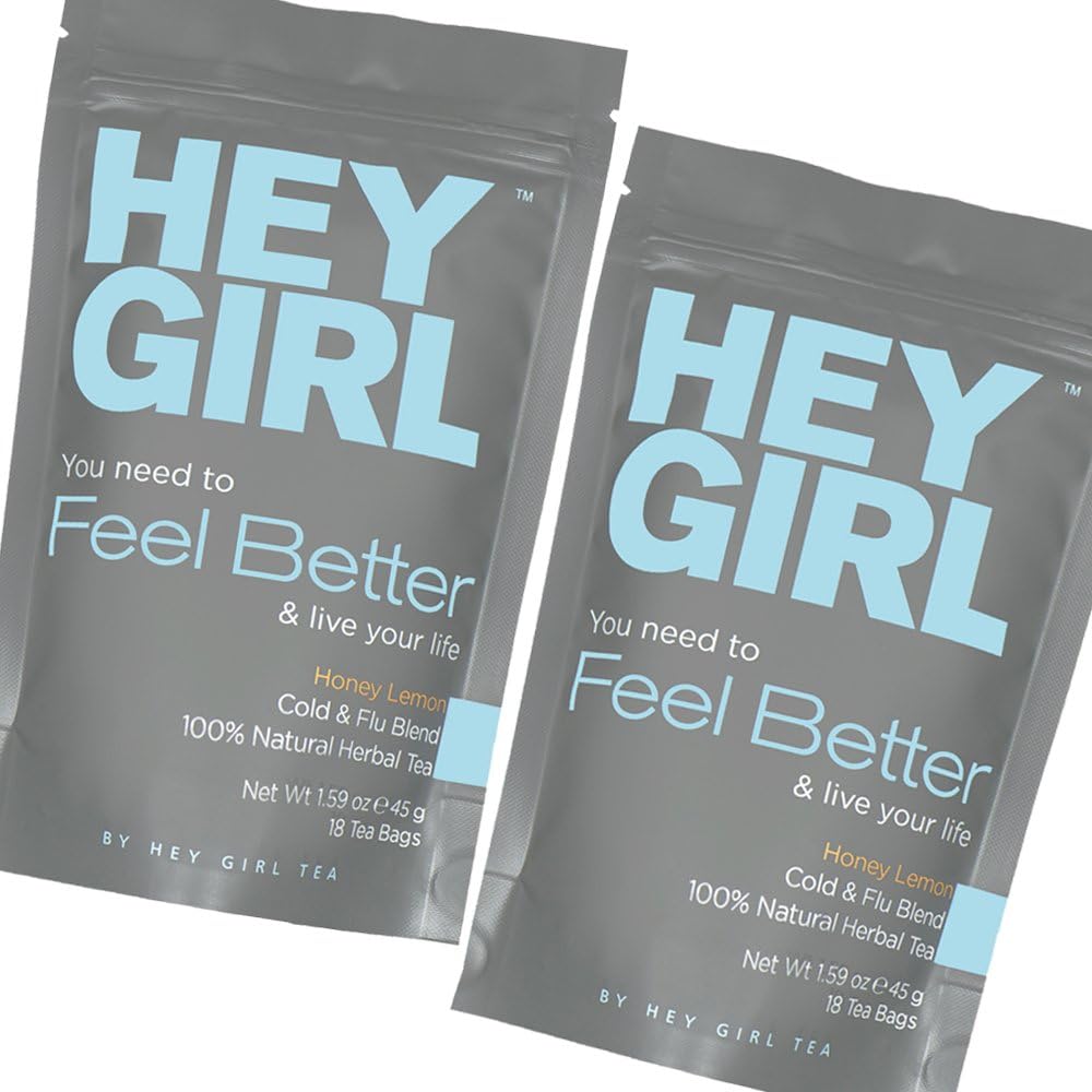 Immune System Booster (2PACK)- FEEL BETTER Herbal Tea Relieves Your Ugliest and Nastiest Cold and Flu Symptoms - A Natural Supplement Packed With Your Daily Vitamin C | The Perfect Gift Idea For Women