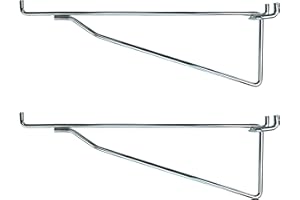PRO-CRAFT ProCraft Brand (2 Pack) Metal 12 Inch Shelf Bracket Garage Peg Hanger for 1/8" & 1/4" Pegboard