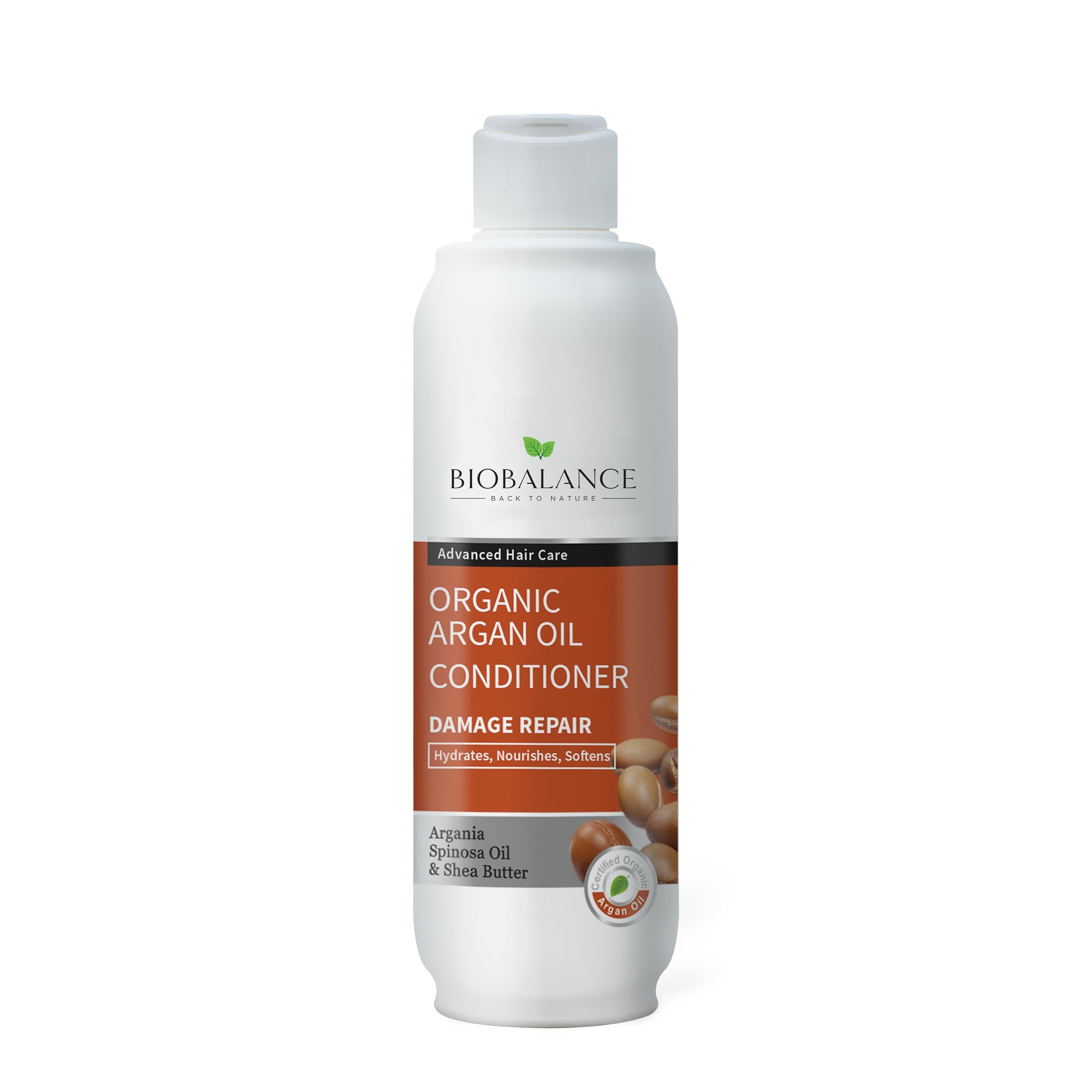 BioBalance Organic Argan Oil Conditioner | 330ml | Hydrating & Detangling Conditioner | For Smoothe & Shiny Hair| Repairs Damaged Hair | Anti Dandruff | Sulphate Free