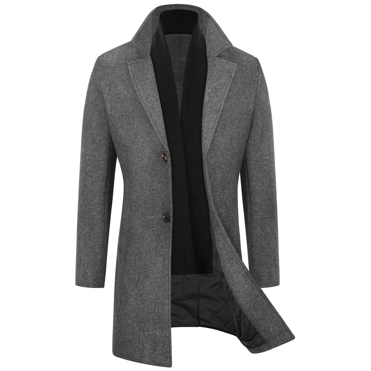 WULFUL Men Trench Coat