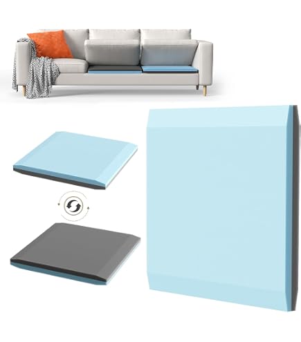 YUURO High Density Foam Cushion Support – Fits 16/20/24 Inch Sofa Seats, Repairs Sagging Cushions, Curved Design
