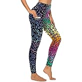 Cerburny High Waisted Exercise Yoga Pants with Pockets Workout Leggings for Women Running Pants