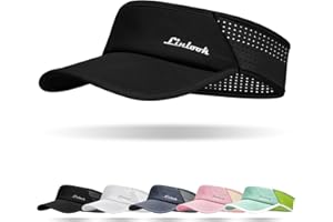 Linlook Sports Sun Visor for Men Women Breathable Mesh, Stretchy Foldable Cooling Visor Hat for Running, Golf, Tennis, Hiking