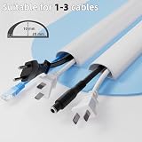 cuysfead 1M White Silicone Cable Trunking 2-3 Wires Self‑Adhesive view 2