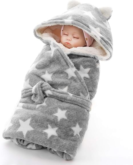 receiving blanket with hood