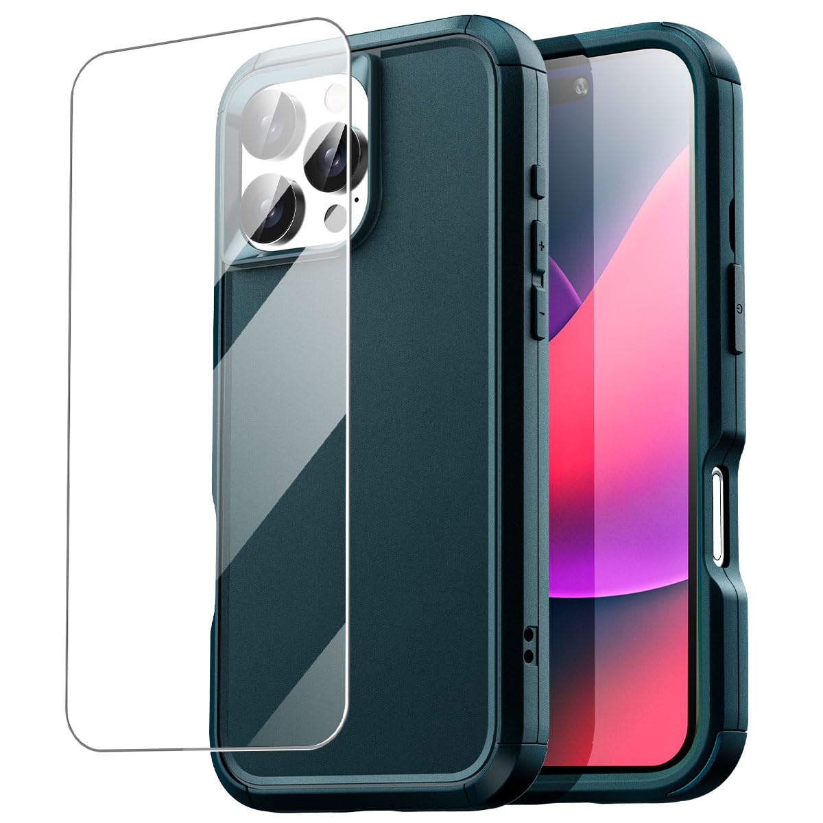 AICase for iPhone 16 Pro Case with Glass