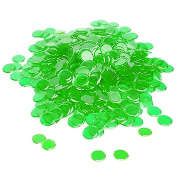 Brybelly Holdings GBIN-002 300 Pack Green Bingo Chips
