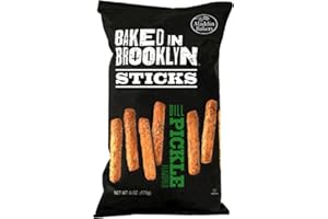 Baked In Brooklyn Flatbread Crisps Dill Pickle 6 oz (pack of 12)
