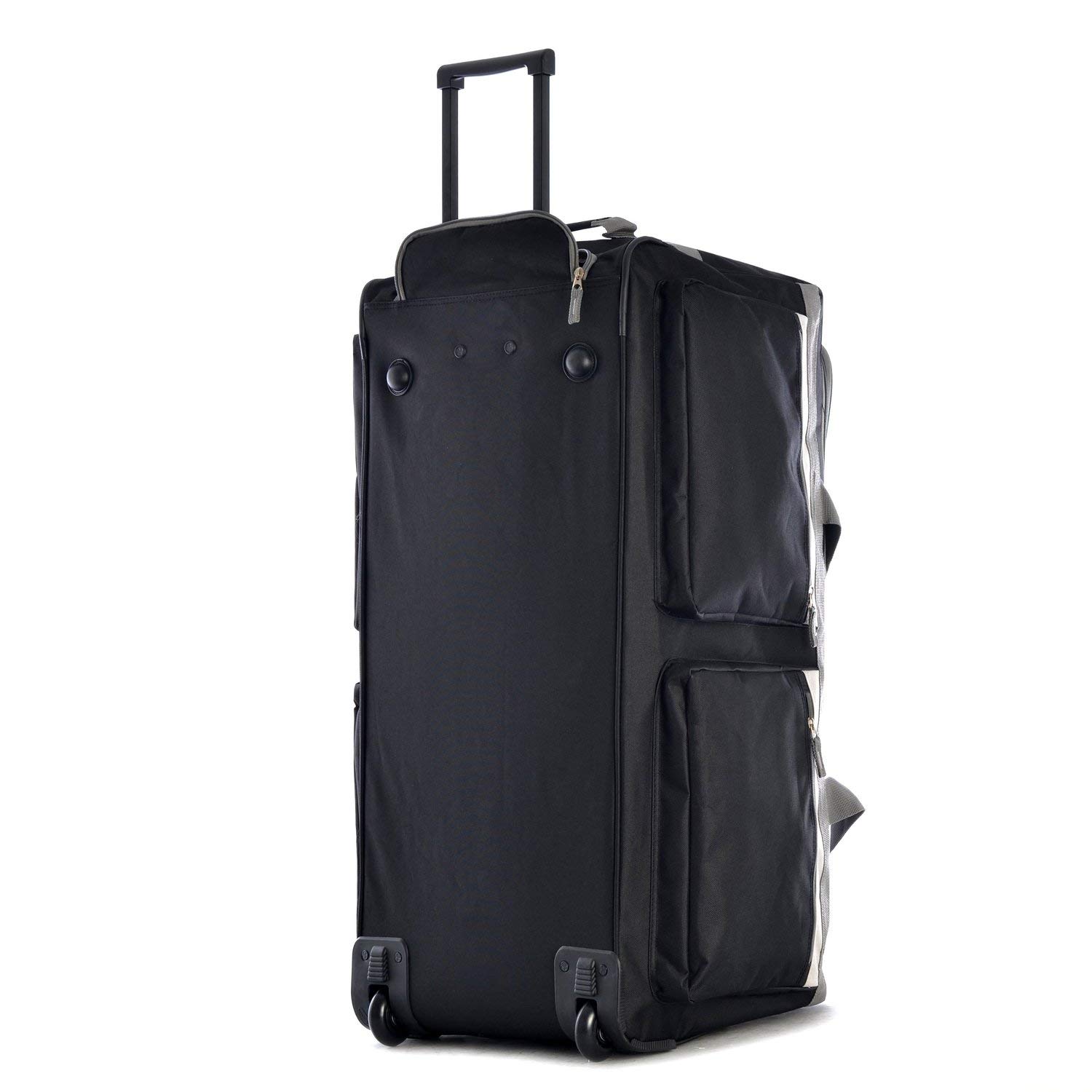 Olympia 8 Pocket U Shape Rolling Polyester Duffel Luggage Bag Suitcase