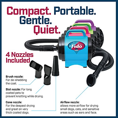B-Air Fido Max 1 Dog Dryer - Cesar Millan Premier Grooming Collection, Lime Green