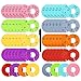 Caydo 64 Pieces 8 Colors Clothing Size Dividers Round Hangers Closet Dividers, Size Series XXS to XXXL and Blank with Marker Pen