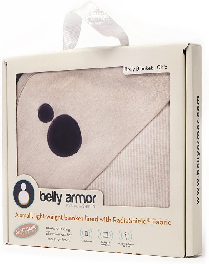 Light Grey, 100 Cotton, 30 x 35 inches Fertility BELLY ARMOR Anti