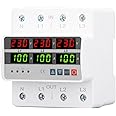 3 Phase Self Resetting Voltage Current Protector 100A, Quick Response, DIN Rail Installation for Stabler Work Efficiency