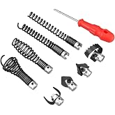 9-Piece Drain Snake Attachment Kit for Heavy-Duty Cables &mdash; Professional-Grade Tools for Experts &amp; DIYers. Compatible with K-400,C-4,C-6,C-7,C-8,and C-9 Models. Includes 4 Cutters and 4 Spirals.