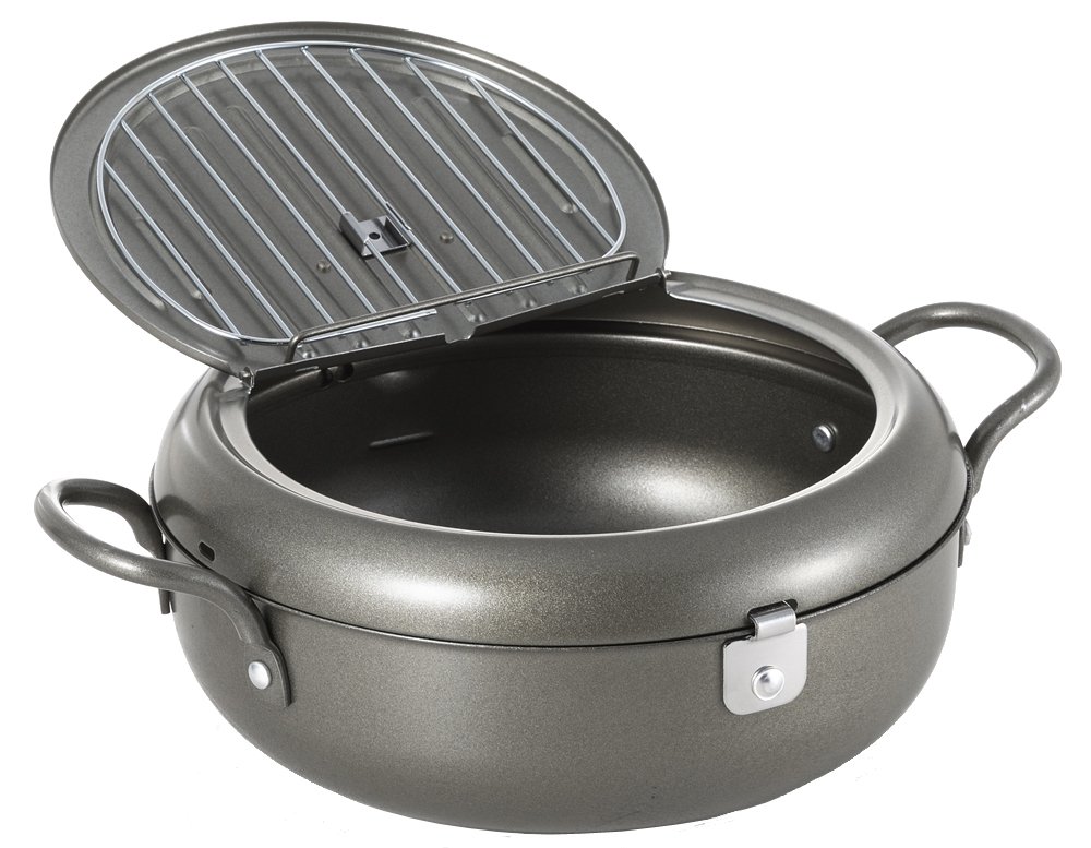 ヨシカワ 天壱 フタ付 天ぷら鍋 22cm 2.6L IH・直火対応 シンプル 日本製 燕三条 SJ2135商品画像