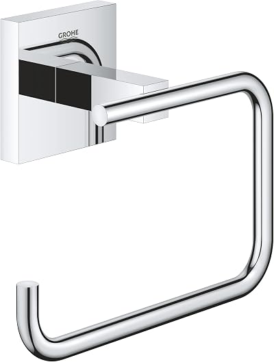 GROHE Start Cube Toilet Roll Holder Wall Mounted Chrome Concealed QuickGlue