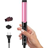DORISILK Mini Curling Wand Travel Size,Dual Voltage Curling Iron for European and International Voltage,1 Inchl Barrel Curling Iron for Short Hair,
