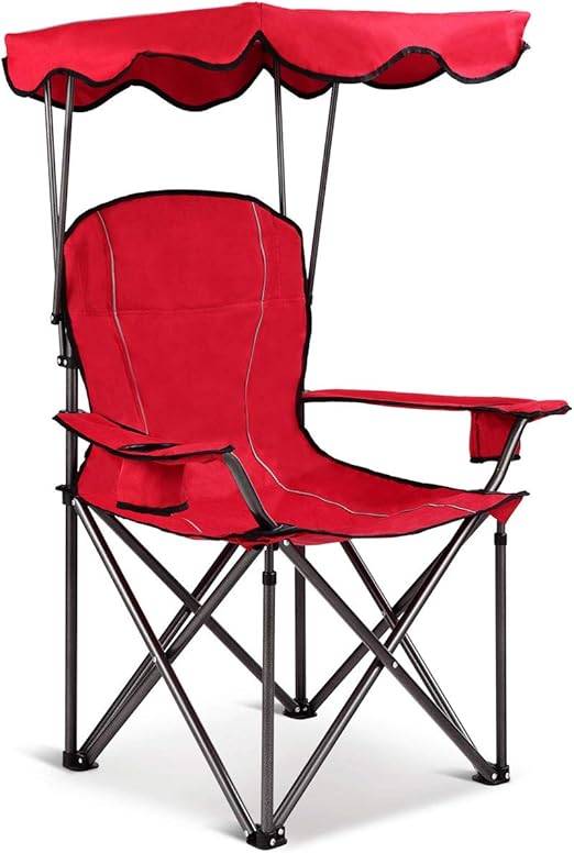 CASART. Outdoor Folding Camping Chair, Portable Fishing Chairs with Cup