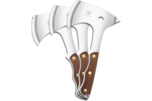 WICING Throwing Axes - 3 Pack, 10.2" Throwing Axe Set, Full Tang with Sheath Stainless Steel Throwing Hatchet, Great for Recreation and Competition