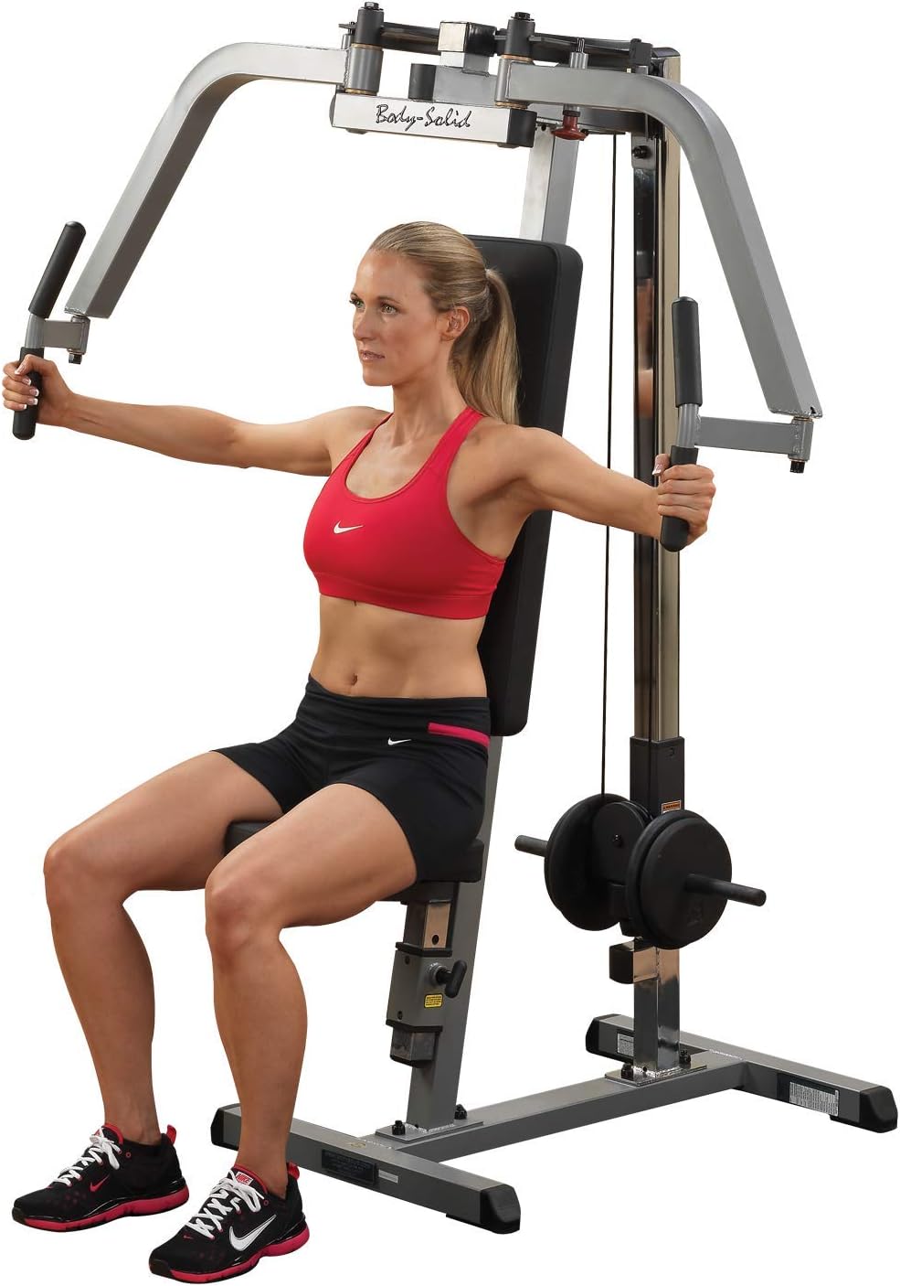 BodySolid GPM65 Plate Loaded PEC Machine for Chest, Back, and Shoulder