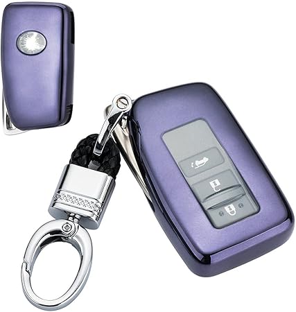 Amazon レクサス キーケース Es Nx Rx Ls Is Ct Lx Ux スマートキーカバー ケース リモコン キー カバー 高級 Tpu 軽量 シリコン レクサス キーホルダー 汚れ 落下 傷防止 赤 紫黑 キーケース キーホルダー 車 バイク