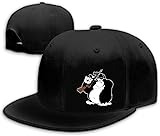 Animal Gorilla Angry with Gun Flat Bill Hat for Men