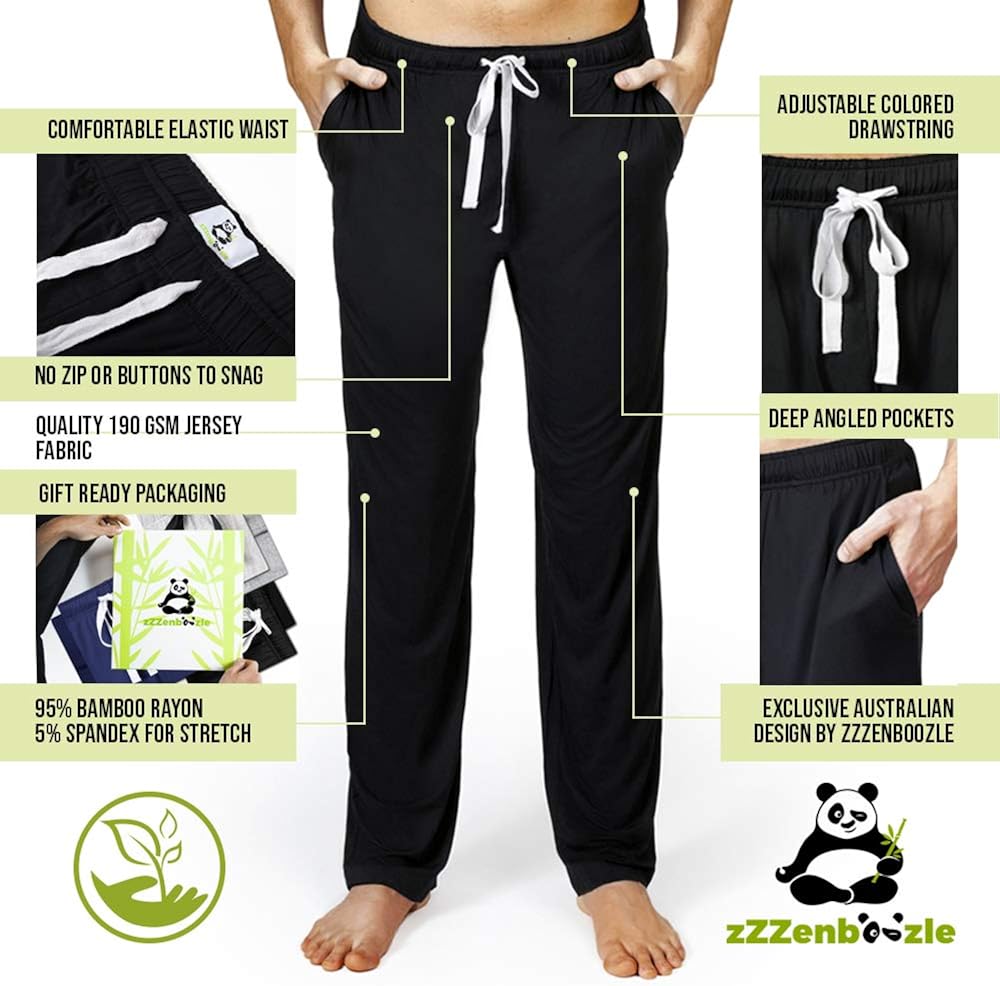 mens yoga pants bamboo