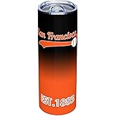 Suswoos San Francisco EST 1883 Tumblers 20oz Straight Skinny Car Cups Sports Travel Coffee Mug,Stainless Steel,Insulated,Classic Collection Gifts for Men Women Fans.
