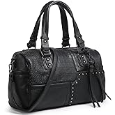 Dasein Women Soft Vegan Leather Barrel Bags Large Hobo Top Handle Work Totes Satchel Handbags Shoulder Purse
