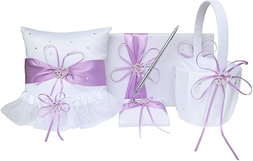 Amazon Com 5pcs Wedding Sets Flower Girl Basket Ring Bearer