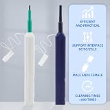 QOTSTEOS 2pc Fiber Optic Cleaner Pen LC MU 1.25mm SC ST 2.5mm Over 800 Cleans view 8