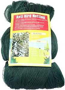 Anti Bird Netting For Garden Woven Mesh - Heavy Duty Protect Plants and Fruit Trees from Rodents Birds Deer Poultry Doesn't Tangle and Reusable13Wx33L(Ft)