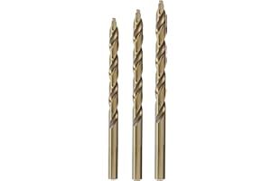 Drill America 3 Piece Cobalt Stepped Point Drill Bit Set (3/6", 1/4", 5/16"), GSC Series ZMPOUGSC3