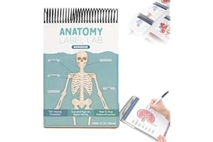 Anatomy Label Lab Workbook, Interactive Human Anatomy Workbook — 100+ Full-Color Dry-Erase Labeling Exercises for Medical Stu
