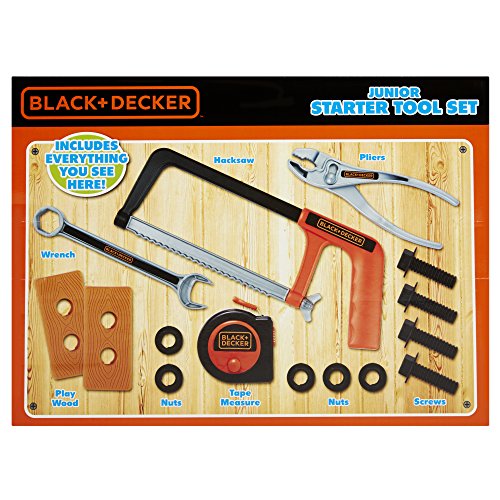 BLACK+DECKER Jr. B&D Starter Tool Set (15-Piece)