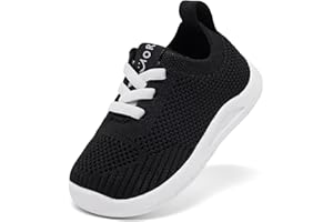 MORENDL Toddler Shoes Baby Non-Slip Breathable Sneakers Infant Barefoot Tennis Lightweight Walking Shoes
