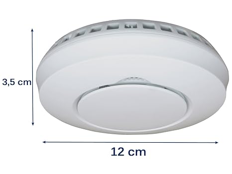 Elro Juego de 2 detector de humo con soporte magnético & Función de ...