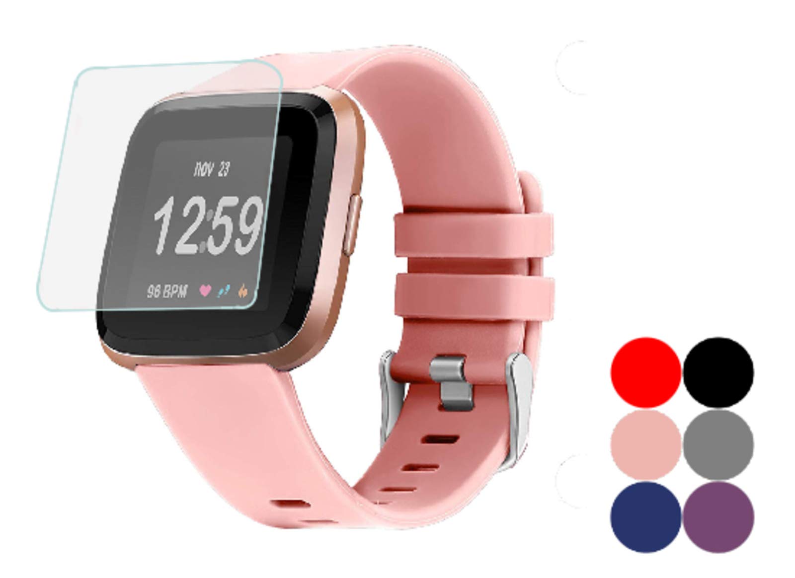 Hiramak Replacement Strap Compatible with Fitbit Versa 1, 2