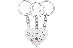 iWenSheng Mother’s Day Birthday Gifts for Mom from Daughter - 2PCS/3PCS Mum Big Sis Little Sis Keychain Gifts Set